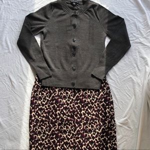 BANANA REPUBLIC Gray Merino Cardigan - Size M